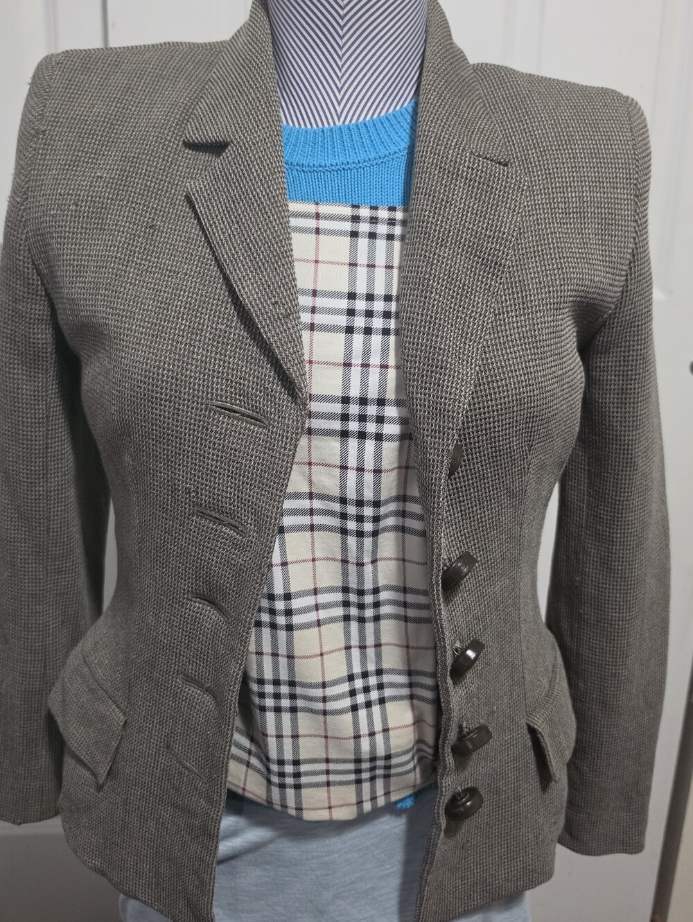 Dior Women's Brown Tweed Jacket - Classic Tailored Coat